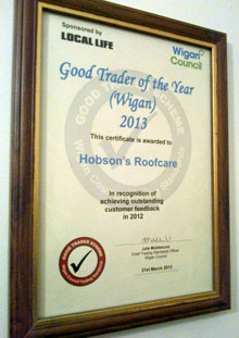 Wigan Good Trader of the Year Winner 2013
